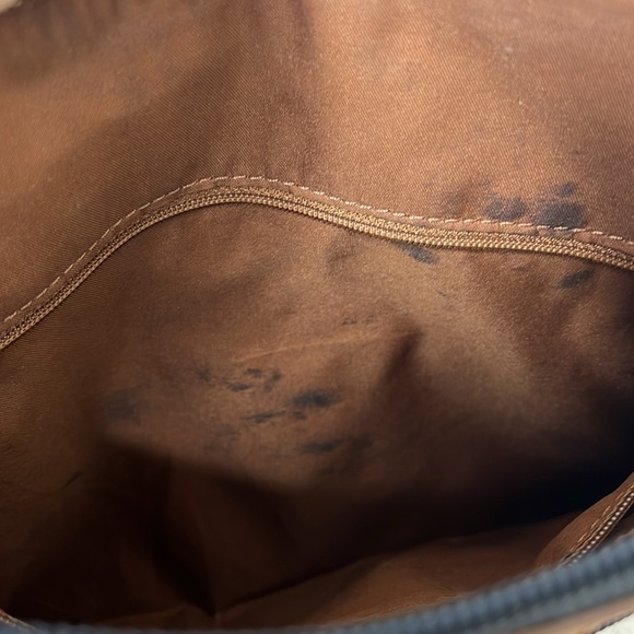 Fossil Pink Yellow Coated Canvas Crossbody Bag BLEMISH - Picture 6 of 6